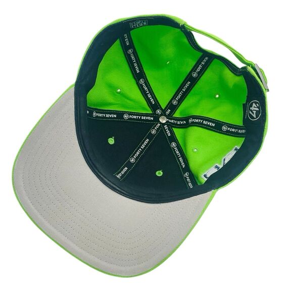 Seattle Seahawks Hat Adult Green Embroidered Strapback Cap NFL Football - Picture 6 of 7